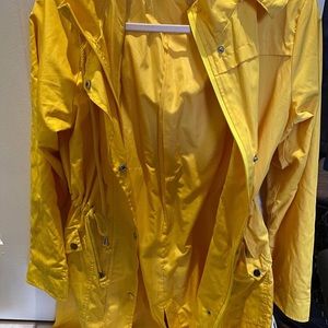 Yellow rain coat